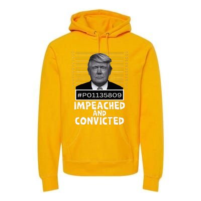 Impeached And Convicted Felon 45 Premium Hoodie