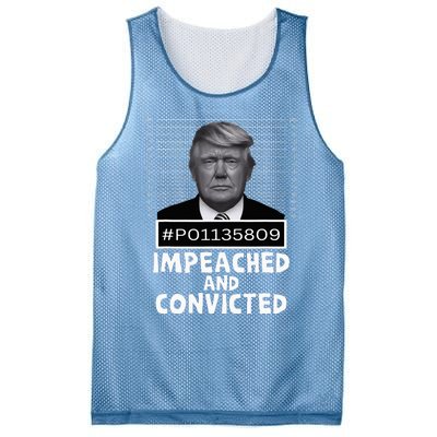 Impeached And Convicted Felon 45 Mesh Reversible Basketball Jersey Tank