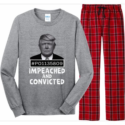 Impeached And Convicted Felon 45 Long Sleeve Pajama Set