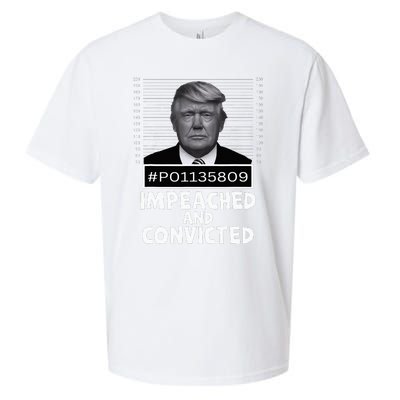 Impeached And Convicted Felon 45 Sueded Cloud Jersey T-Shirt