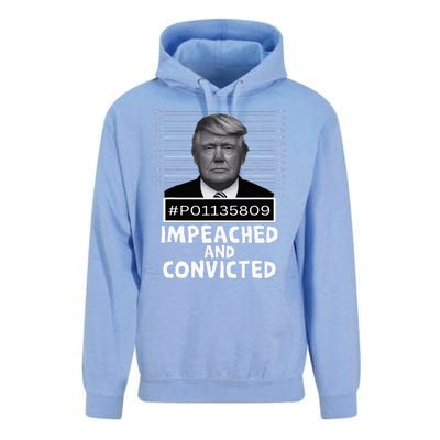 Impeached And Convicted Felon 45 Unisex Surf Hoodie