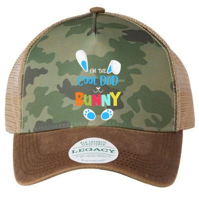 I'm A Cool Dad Bunny Cute Rabbit Ears Family Easter Day Father's Day Legacy Tie Dye Trucker Hat