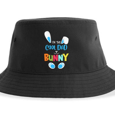 I'm A Cool Dad Bunny Cute Rabbit Ears Family Easter Day Father's Day Sustainable Bucket Hat