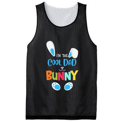 I'm A Cool Dad Bunny Cute Rabbit Ears Family Easter Day Father's Day Mesh Reversible Basketball Jersey Tank
