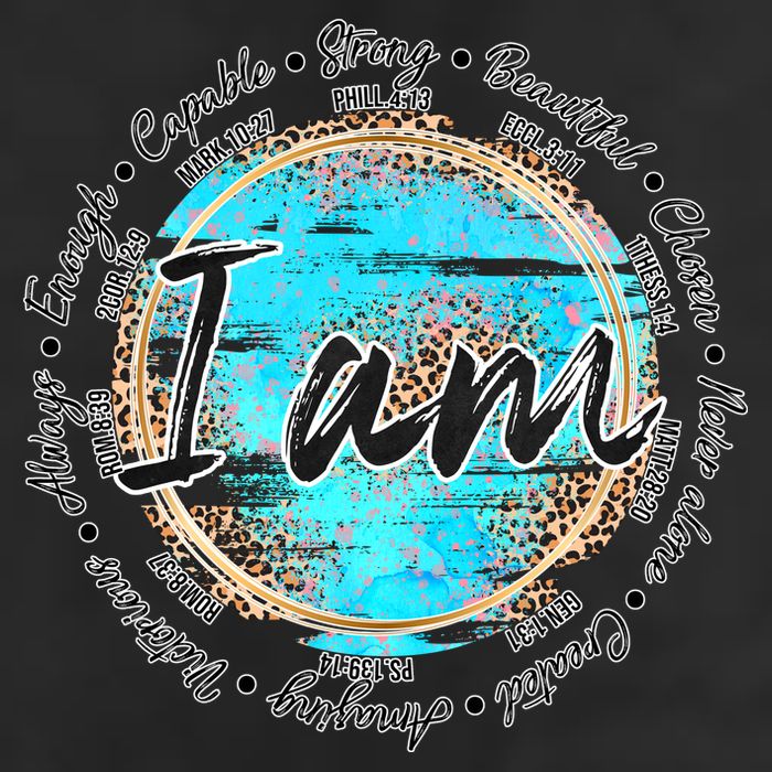 I Am Christian Bible Verses 7 Panel Mesh Trucker Snapback Hat