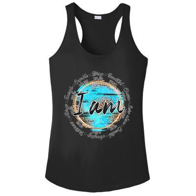 I Am Christian Bible Verses Ladies PosiCharge Competitor Racerback Tank
