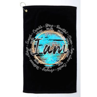 I Am Christian Bible Verses Golf Towel
