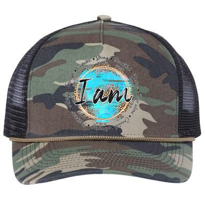 I Am Christian Bible Verses Retro Rope Trucker Hat Cap