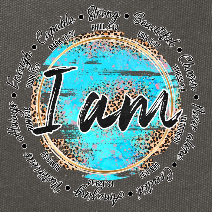 I Am Christian Bible Verses Cotton Canvas Backpack