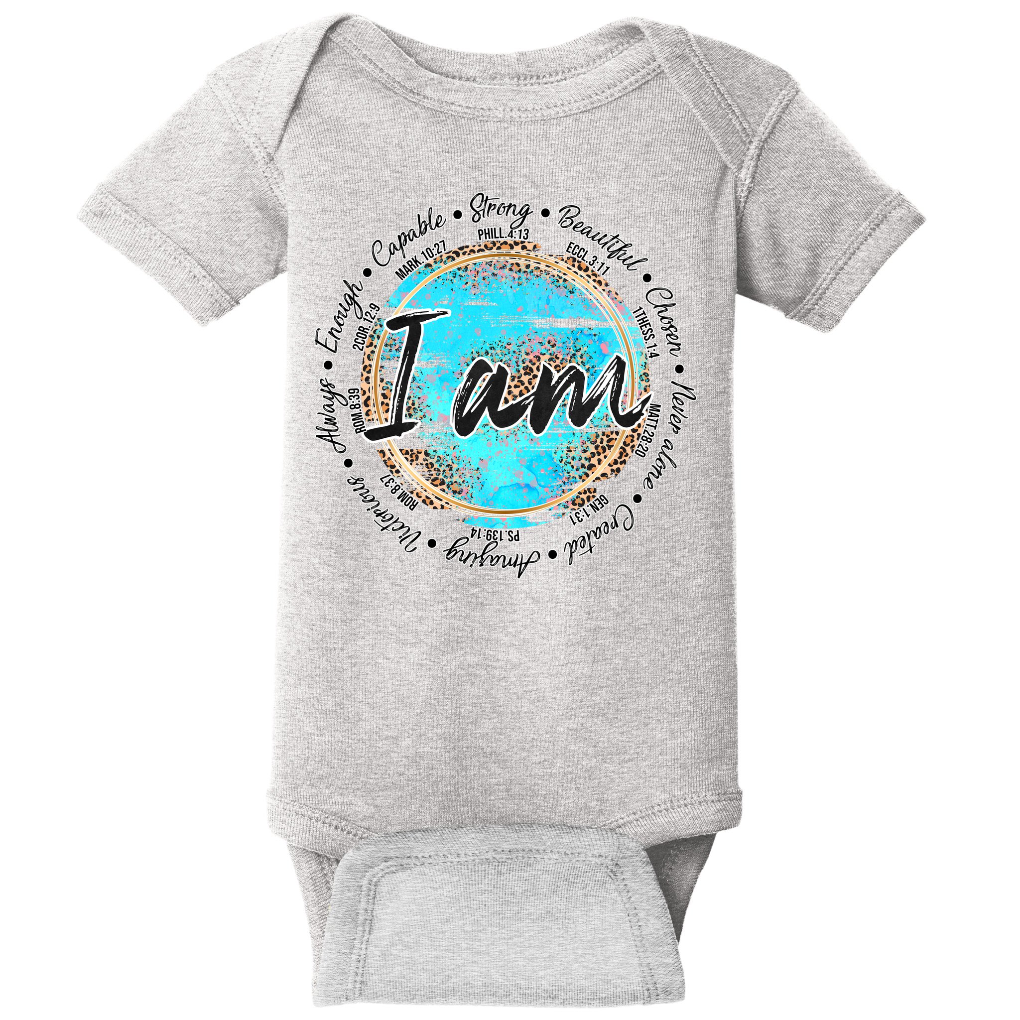 I Am Christian Bible Verses Baby Bodysuit