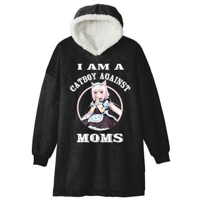 I'm A Cat Against Moms Funny Anime Otaku Japanese Hooded Wearable Blanket