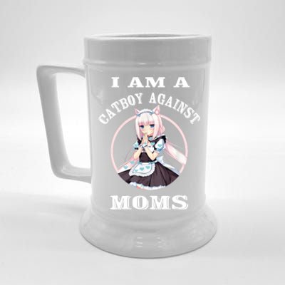 I'm A Cat Against Moms Funny Anime Otaku Japanese Beer Stein