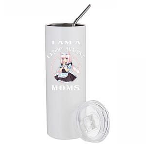 I'm A Cat Against Moms Funny Anime Otaku Japanese Stainless Steel Tumbler