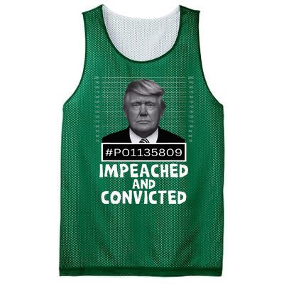 Impeached And Convicted Felon 45 Mesh Reversible Basketball Jersey Tank