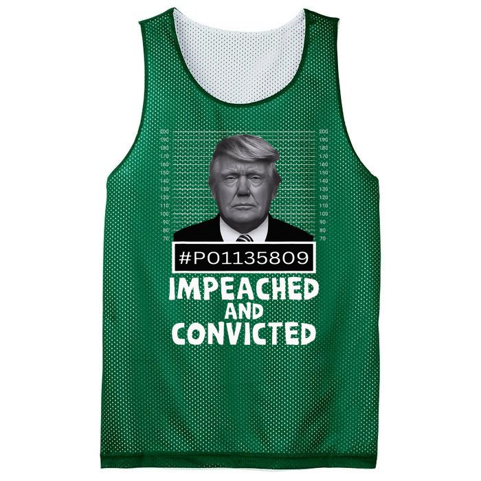 Impeached And Convicted Felon 45 Mesh Reversible Basketball Jersey Tank