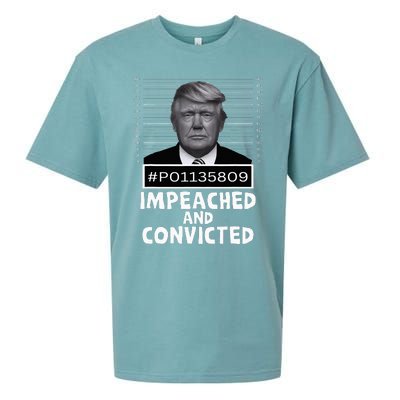 Impeached And Convicted Felon 45 Sueded Cloud Jersey T-Shirt