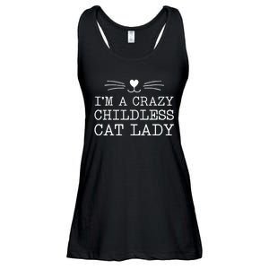 IM A Crazy Childless Cat Lady Funny 2024 Ladies Essential Flowy Tank