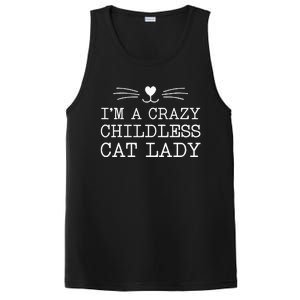 IM A Crazy Childless Cat Lady Funny 2024 PosiCharge Competitor Tank