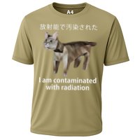 I Am Contaminated With Radiation Japanese Cat Meme Gift Cooling Performance Crew T-Shirt
