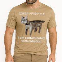 I Am Contaminated With Radiation Japanese Cat Meme Gift Cooling Performance Crew T-Shirt