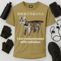 I Am Contaminated With Radiation Japanese Cat Meme Gift Cooling Performance Crew T-Shirt