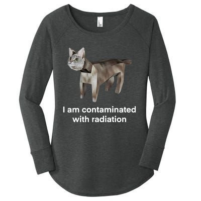 I Am Contaminated Funny Cat Meme Women's Perfect Tri Tunic Long Sleeve Shirt