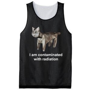 I Am Contaminated Funny Cat Meme Mesh Reversible Basketball Jersey Tank