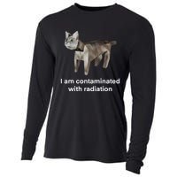 I Am Contaminated Funny Cat Meme Cooling Performance Long Sleeve Crew