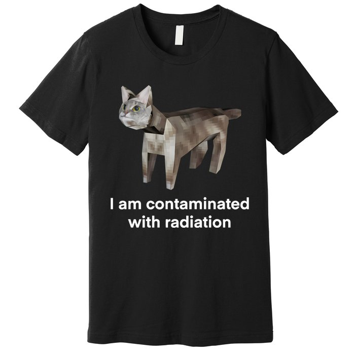 I Am Contaminated Funny Cat Meme Premium T-Shirt