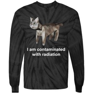 I Am Contaminated Funny Cat Meme Tie-Dye Long Sleeve Shirt