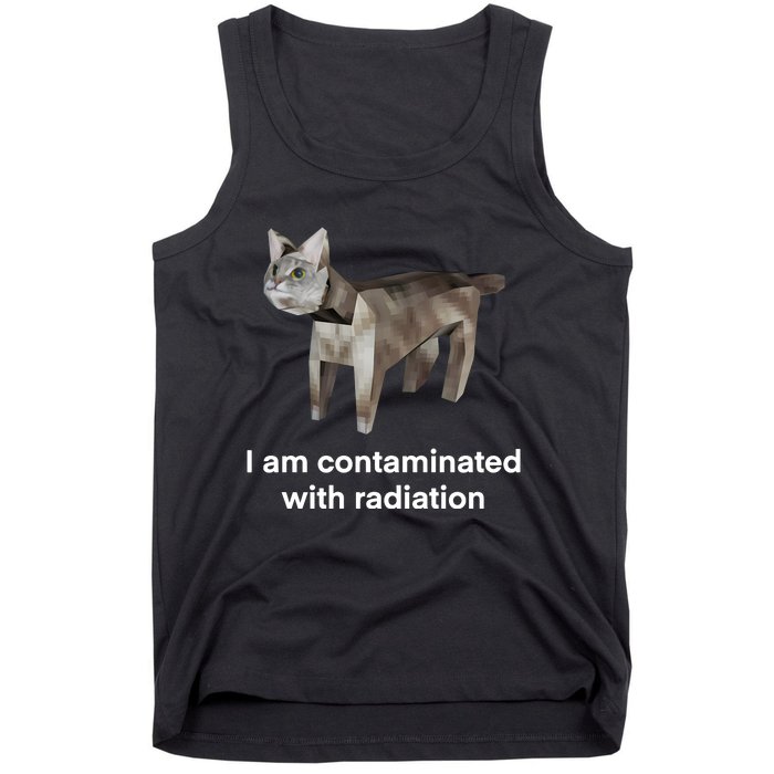 I Am Contaminated Funny Cat Meme Tank Top