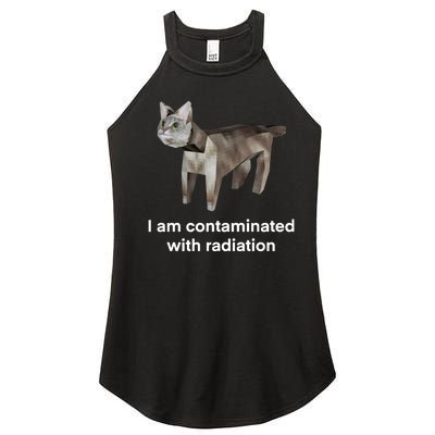 I Am Contaminated Funny Cat Meme Women’s Perfect Tri Rocker Tank