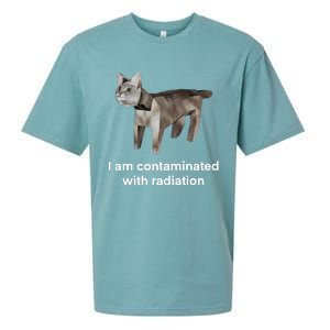 I Am Contaminated Funny Cat Meme Sueded Cloud Jersey T-Shirt