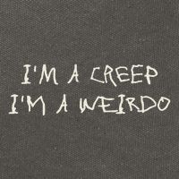 IM A Creep IM A Weirdo Funny Saying Sarcastic Novelty Cotton Canvas Backpack