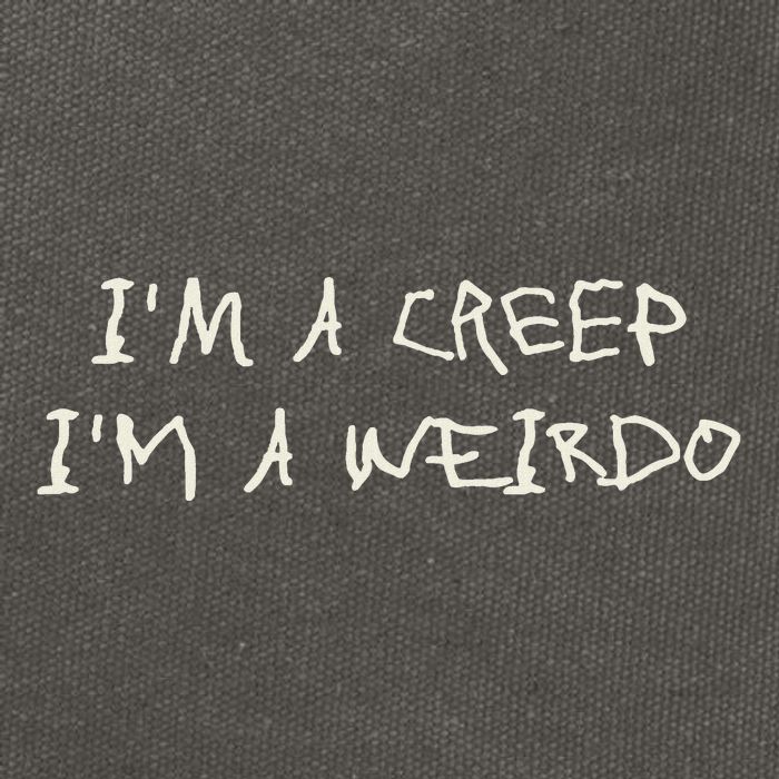 IM A Creep IM A Weirdo Funny Saying Sarcastic Novelty Cotton Canvas Backpack