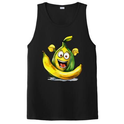 IM A Crazy Banana Costume Halloween Yellow Funny PosiCharge Competitor Tank