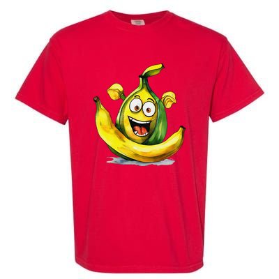 IM A Crazy Banana Costume Halloween Yellow Funny Garment-Dyed Heavyweight T-Shirt