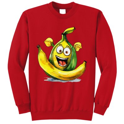 IM A Crazy Banana Costume Halloween Yellow Funny Sweatshirt