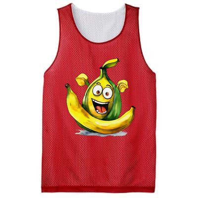 IM A Crazy Banana Costume Halloween Yellow Funny Mesh Reversible Basketball Jersey Tank