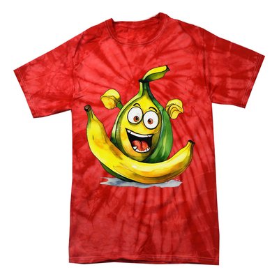 IM A Crazy Banana Costume Halloween Yellow Funny Tie-Dye T-Shirt