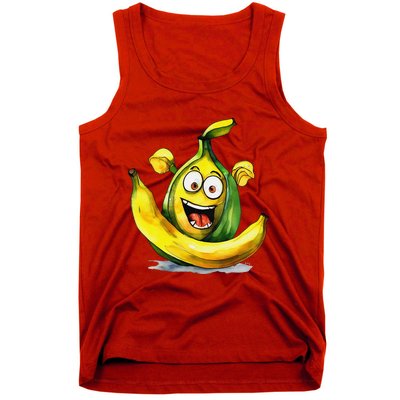 IM A Crazy Banana Costume Halloween Yellow Funny Tank Top