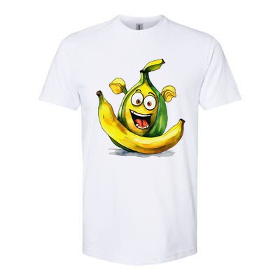 IM A Crazy Banana Costume Halloween Yellow Funny Softstyle CVC T-Shirt