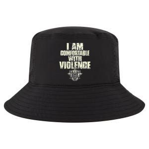 I Am Comfortable With Violence Cool Comfort Performance Bucket Hat