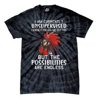 I Am Currently Unsupervised Funny Sayings Tie-Dye T-Shirt