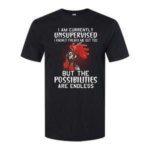 I Am Currently Unsupervised Funny Sayings Softstyle CVC T-Shirt