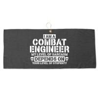 Im A Combat Engineer Funny Combat Engineering Large Microfiber Waffle Golf Towel