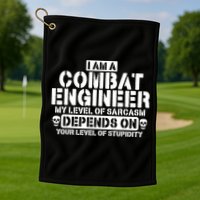 Im A Combat Engineer Funny Combat Engineering Golf Towel