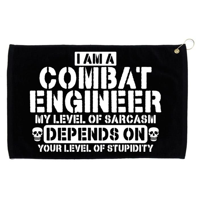 Im A Combat Engineer Funny Combat Engineering Grommeted Golf Towel
