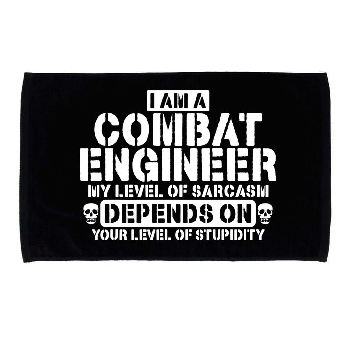 Im A Combat Engineer Funny Combat Engineering Microfiber Hand Towel
