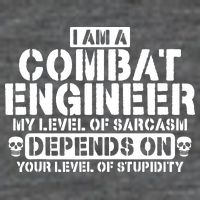 Im A Combat Engineer Funny Combat Engineering 7 Panel Mesh Trucker Snapback Hat